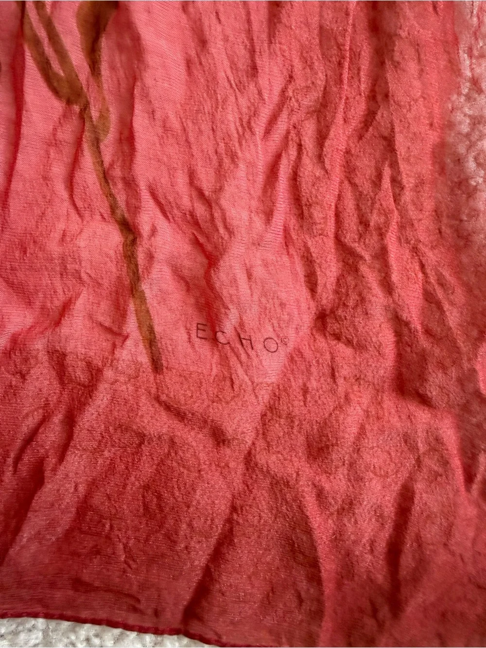 Echo silk scarf